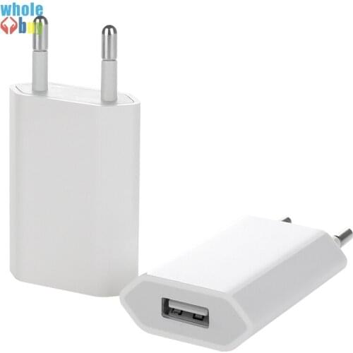 EU Plug AC Travel Wall Charging Charger Power Adapter for Apple IPhone 5 5S SE 5C 6 6s 7 8 Plus X XR XS Max Charger 50pcs/lot