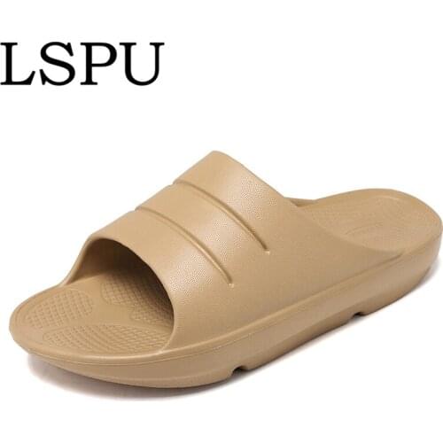 New Arrivals Thick Sole Couples Slippers Breathable Casual Slides For Home Use Non-slip Bathroom Slippers Indoor Plus Size 36-46