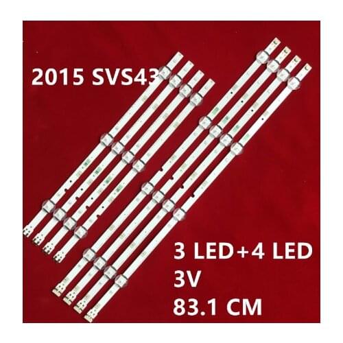 LED backlight for Sam sung UN43J5200AG 2015 SVS43 FCOM FHD V8DN-430SMB-R0 V8DN-430SMA-R0 BN96-37294A BN96-37295A
