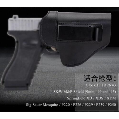 Tactical Gun Holster Concealed Carry Universal Handgun Belt Clip Holsters Airsoft Military G17 G19 Glock Pistol Holder Bag Case