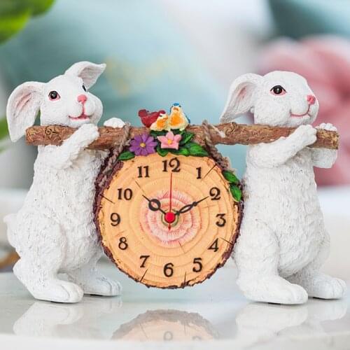 WATCH DECORATION DESKTOP CREATIVE SMALL TABLE CLOCK DECORATION CLOCK LIVING ROOM BEDROOM TABLE CLOCK CRAFT EUROPEAN-STYLE CLOCK