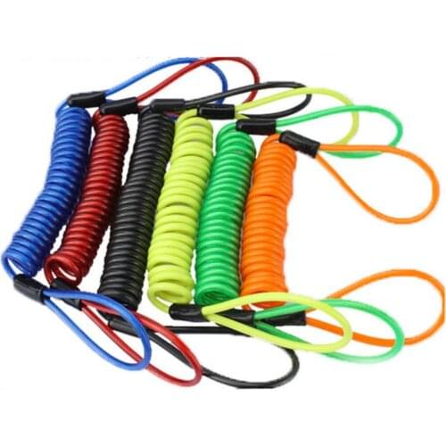 FD-MOTO Security Bike Scooter Lock Rope Motorcycle Motorbike Disc Lock Reminder Cable Motorcycle Accessories