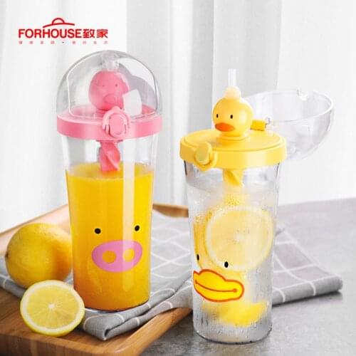 DuckWater Bottle Kettle Leak Proof Cute Portable Bottles Children Drinking Bottles Shaker