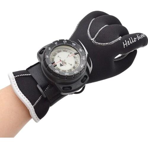 Compass 50 Meters High Magnetic Elastic Rope Type Luminous Waterproof Compass With English Instruction