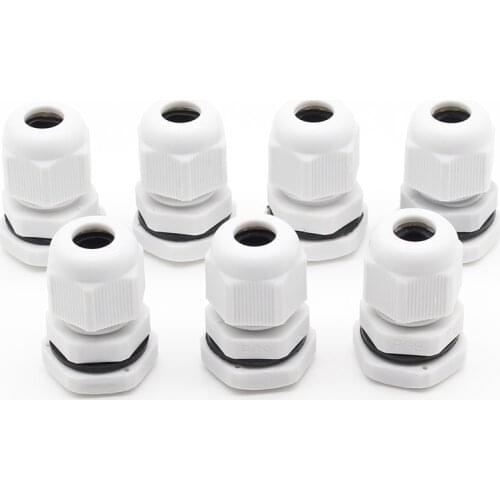 10pcs High Quality IP68 PG9 4-8MM Waterproof Nylon Cable Gland Waterproof Gasket Plastic Waterproof Connector