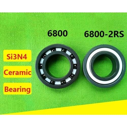 10pcs 6800 6800-2RS RS 2RS 10x19x5 mm Si3N4 full Ceramic bearing deep groove ball bearing 10*19*5mm