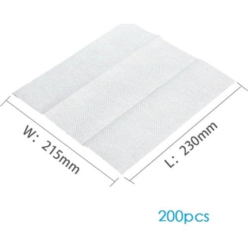 200 Pack Multifold Toilet Paper Tissue Clean Soft Paper Extraction Tissue Wood Pulp Paper