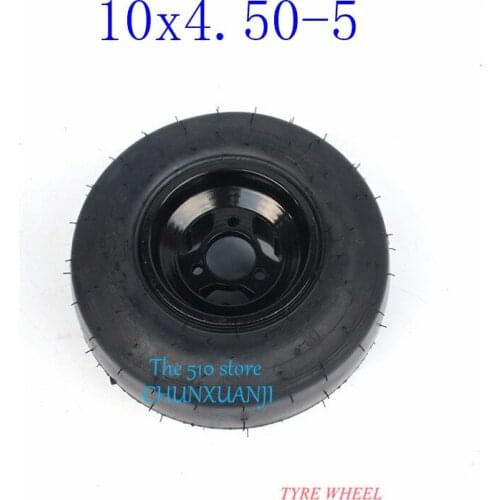 Go kart 5 inch front wheel 10x4.50-5 kart tire Drift Bike Wheels beach car accessories ATV Quad spare parts