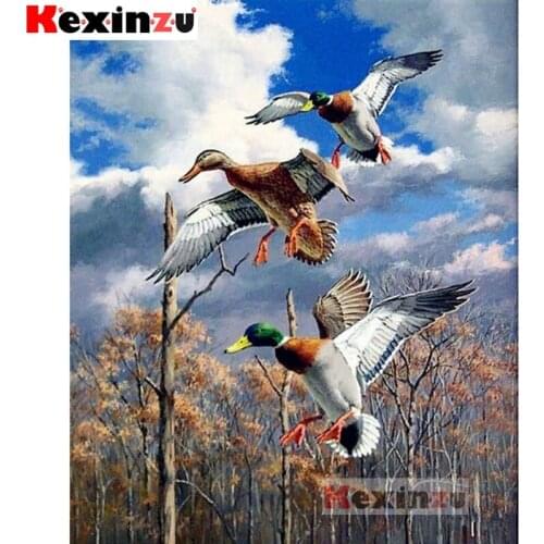 2020 New Full 5D DIY Square/Round Drill Diamond Painting "mandarin duck" 3d Diamond Embroidery Cross Stitch Decor Gift K996