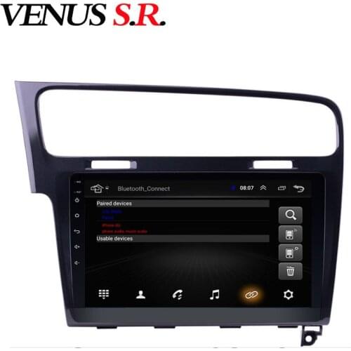 VenusSR Android 8.1 2.5D car dvd for Volkswagen GOLF 7 2014-2017 multimedia headunit GPS Radio stereo gps navigation