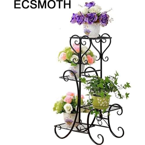 Planten Standaard Decorative Metal Outdoor Decoration Shelves Balcone Varanda Plant Stand Balcony Shelf Balkon Flower Iron Rack