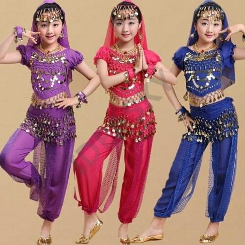Kids Child Oriental Belly Dance Costume set Oriental Dance Costumes Belly Dance Dancer Clothes Bollywood Indian Girl women adult