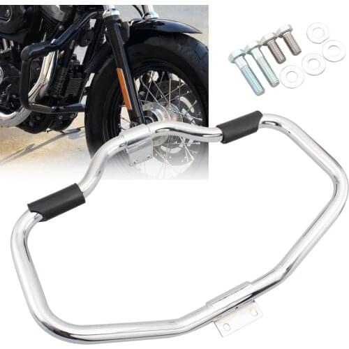 For Harley Sportster XL 883 1200 2004-2019 Motorcycle Chrome Engine Guards Buffer Crash Bars Knee Legs Frame Protector Bumper