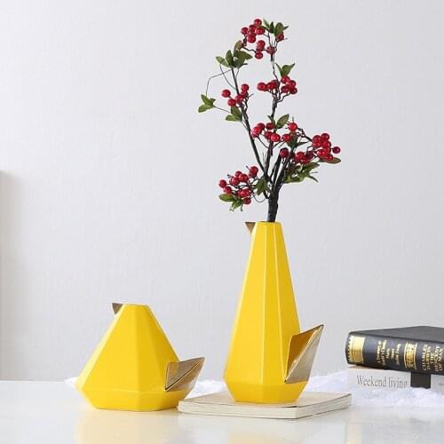 Nordic Minimalist Home Ceramics Electroplating Chicken Decoration Living Room Countertop Vase Home Decorat Crafts Ornaments