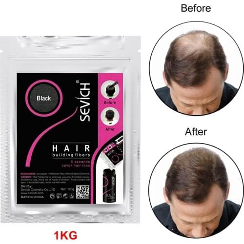 Beauty Salon Regrowth Keratin Hair Fiber Keratin Spray Thinning Hair Loss Conceal Styling Powders Dye Extension 10color 1000g