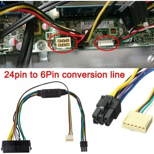 30CM Modular Power Supply Cable ATX 24Pin 24 Pin To Line 8100 Elite 8200 Connector 6Pin 8300 6-Pin 800G1 For HP Conversion M4S6