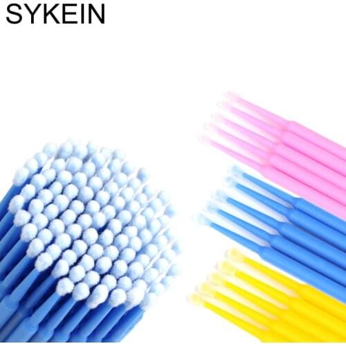 50 Pcs/pack Disposable Makeup Brushes Swab Durable Micro Mascara Brush Eyelash Extension Individual Lash Removing Tools