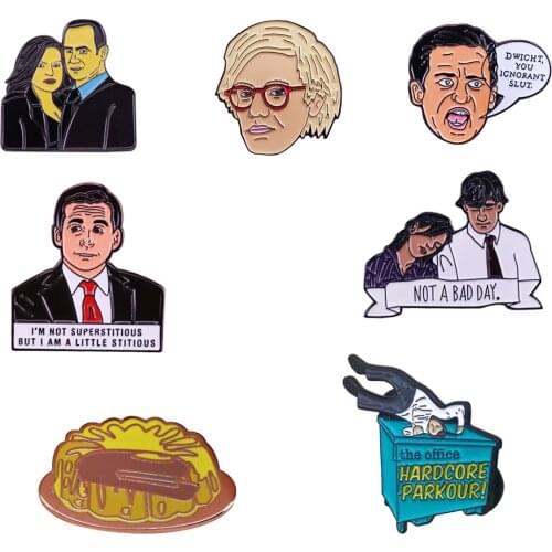 The Office Collection Brooch TV show Figures Badges Great Fans Gift