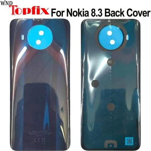 Original For Nokia 8.3 Battery Door Housing Back Glass Cover Case Rear panel Replacement For Nokia 58.3 TA-1243 1251 Back Cover