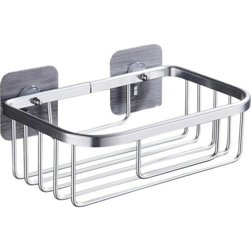 Bathroom Shower Shelf Holder Stainless Steel Corner Storage Rack Shampoo Soap Cosmetic Shelves Wall Mounted Kitchen