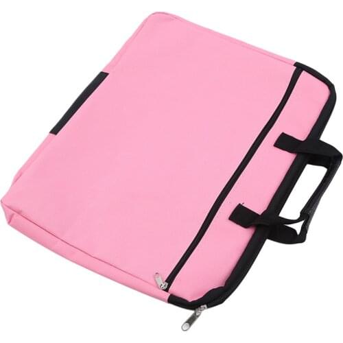 Portable document bag canvas A4 office zipper bag large capacity men women handbag multi-layer information bag briefcase meeting