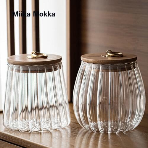 Transparent Container Candy Jar for Spices Glass Glass Jars with Lids Cookie Jar Sealed Tank Tea Jar Kitchen Organizer