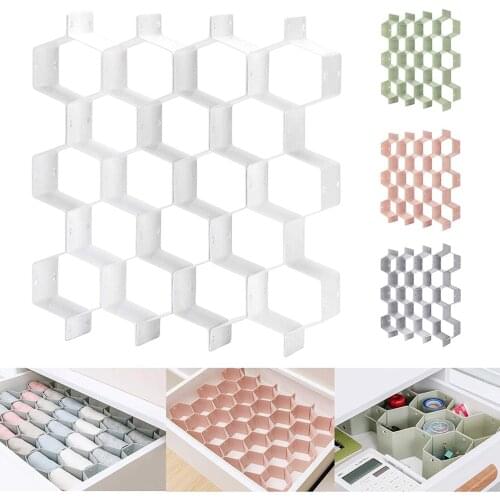 Adjustable Drawer Honeycomb Clapboard Partition Divider Box Separator DIY Storage Organizer Cell Sorting Panties Socks Storage