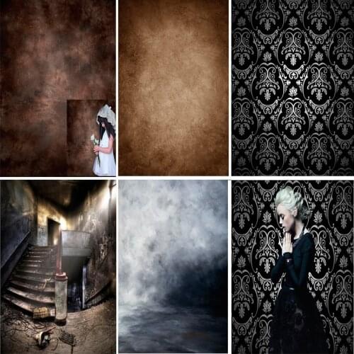 SHENGYONGBAO Vintage Gradient Photography Backdrops Props Brick Wall Wooden Floor Baby Portrait Photo Backgrounds 210125MB-51