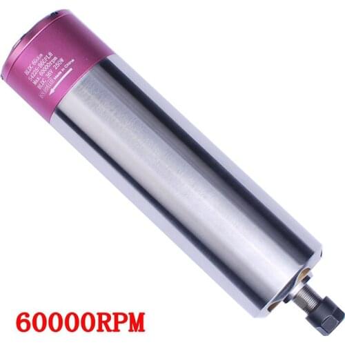 250W 60000rpm ER8 Brushless Spindle 42mm DC36V For CNC Drilling Milling Carving Machine S4225-B60FL8/S4225-B60QL8/S4225-B60QZ8