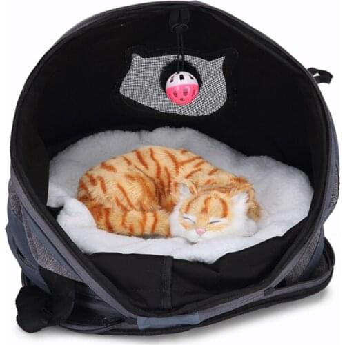 Pet Bag Outdoor Cat Bags Dog Backpack Out Portable Foldable Carrier Bags Breathable Portable Comfort Easy Wash Multifunction Bag