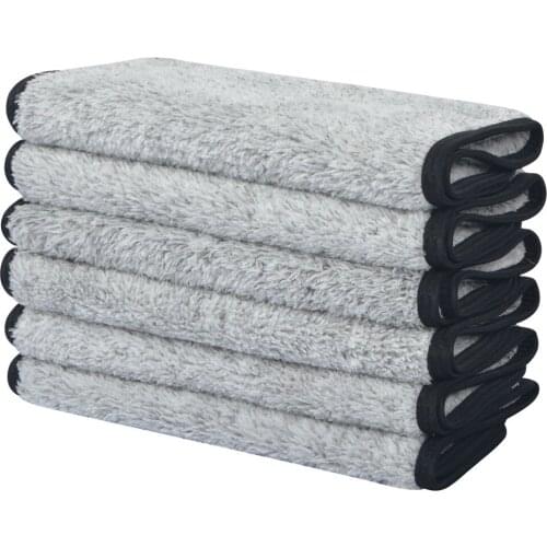 Sunland Face Cloth Bath Makeup Remover Cloth Extra Soft Facial Cleansing Towel Bamboo Charcoal Washcloths 12Inx12In 3/6 Pack