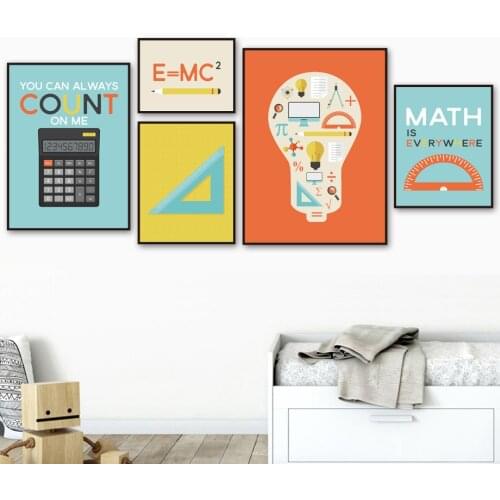 To Believe That Every Problem Has Its Own Solution Mathematics Tools Faith Science Decorative Painting Living Room Canvas Poster