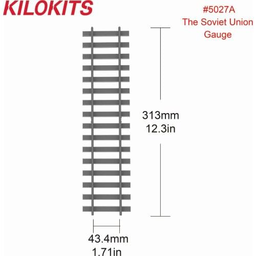 1/35 Military Plastic Railway Tracks The Soviet Union Gauge Unpainted Layout DIY Dioramas Model Building Accessories Kits