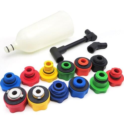 15pcs Engine Oil Filter Set Car Topping Up Engine Oil Funnel Set Spillproof Filter Fits For Au-di EA888 V-W -BM-W BE-NZ