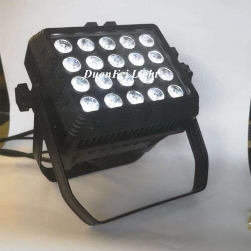 20pcs 20x18w rgbwa uv led par outdoor waterpoof dmx wash wall spotlight par cans waterproof led lighting