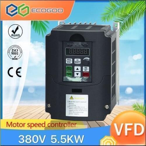 5.5kw 380V VFD AC Frequency Inverter 3 Phase Input 3 Phase Output Drives Frequency Converter