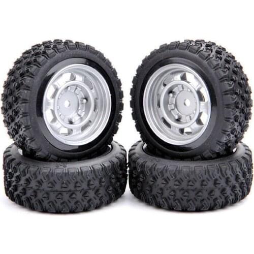 4Pcs 1/10 On Road Racing Car Rally Tires and Wheel Model 12mm Hex 11083-21104 Fit 1:10 HPI HSP RC Car Toys