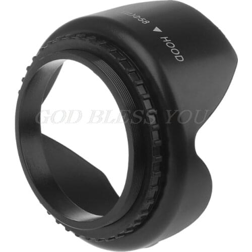 49mm 52mm 55mm 58mm 62mm 67mm 72mm 77mm Screwed Flower Petal Sunshade Lens Hood For Nikon Canon Sony Fuji Olympus DSLR Camera