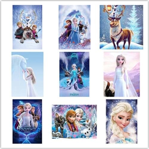 Disney 5D Diy Frozen Diamond Painting Cartoon Embroidery Full Diamond Mosaic Cross Stitch Kit Mosaic Home Decoration Gift