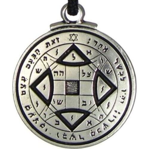 Amule Pagan Wicca Pendants Obtain Love Talisman Key of Solomon Seal Religeous Pendant Hermetic Enochian Kabbalah Necklace