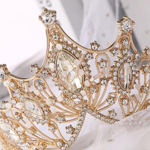 Atmospheric Crown Korean Bridal Tiara Wedding Accessories Hair Accessories Wedding Tiara