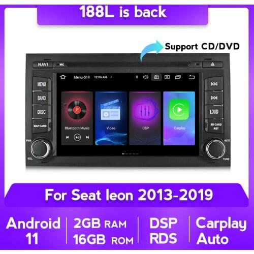 Android 10 DSP 4G+64G for Seat Leon MK3 2012 2013 2014 2015 2016-2018 Car Multimedia Player Radio GPS DVD carplay FM RDS