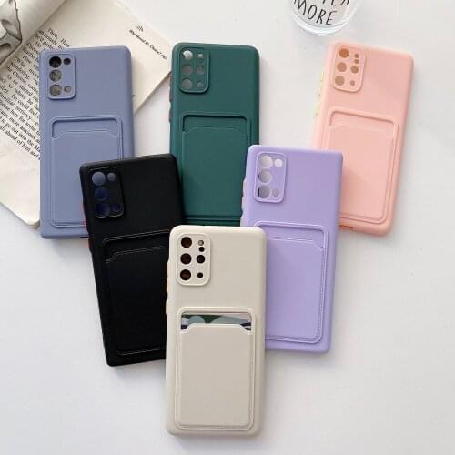 LVOEST Phone Case For Samsung M12 M32 S20 S21 PLUS A52 A72 A32 A12 A51 A71 note 20 ultra n981 Soft Silicone Wallet Card Holder