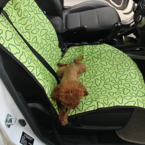 Pet Carrier Dog Front Seat Cover for Cars Waterproof Double Layers Dog Car Seat Mat Travel Cat Dog Carrier Car Seat Protector