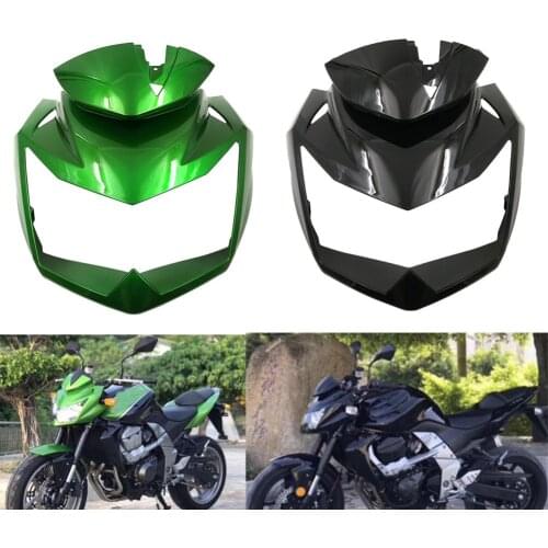Black Green White Unpainted Z750 Front Head Neck Upper Headlight Cover Fairing Cowl Nose For kawasaki Z-750 Z 750 2007 - 2012