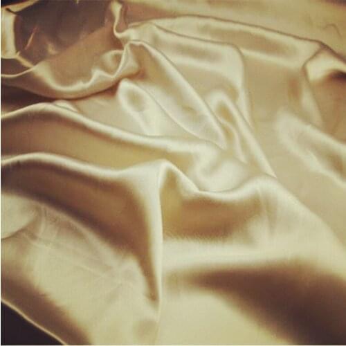 16 mm 108 cm Elastic Silk Satin Fabric Natural silk colour 42 inches width 68 gsm 10 meters small wholesale