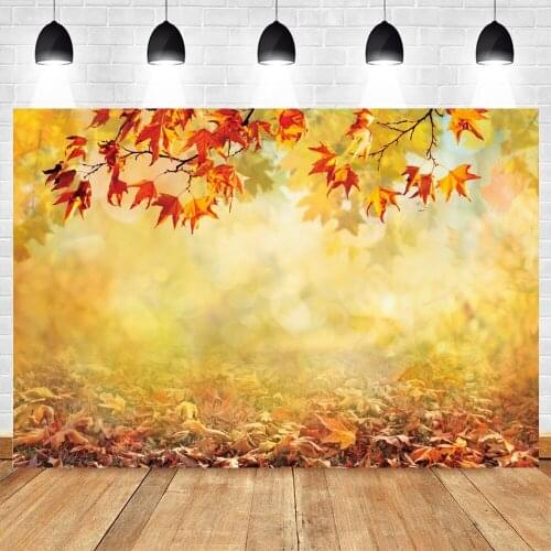 Yeele Fall Yellow Maple Leaf Fallen Leaves Passage Photography Backdrop Personalized Photographic Backgrounds For Photo Studio