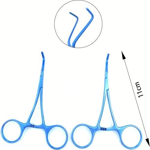 11cm Micro Kitzmiller Clamp Left/Right Angled Jaw neurosurgery surgical instrument