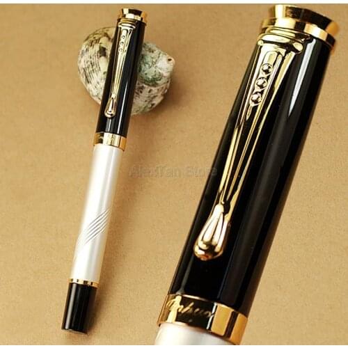 Jinhao 500 Brand New Milk White And Golden Medium Nib Fountain Pen