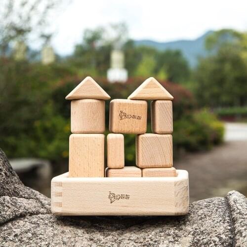 Baby Building Block Montessori Educational Constructor Wooden Toys Sets Stacking Puzzle Game For Children Kids 2 3 4 5 Years Old